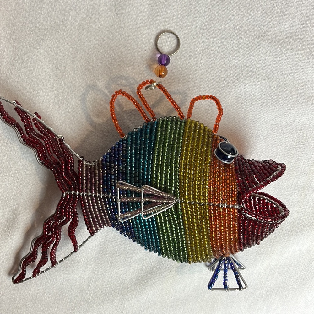Beaded Fish figurine